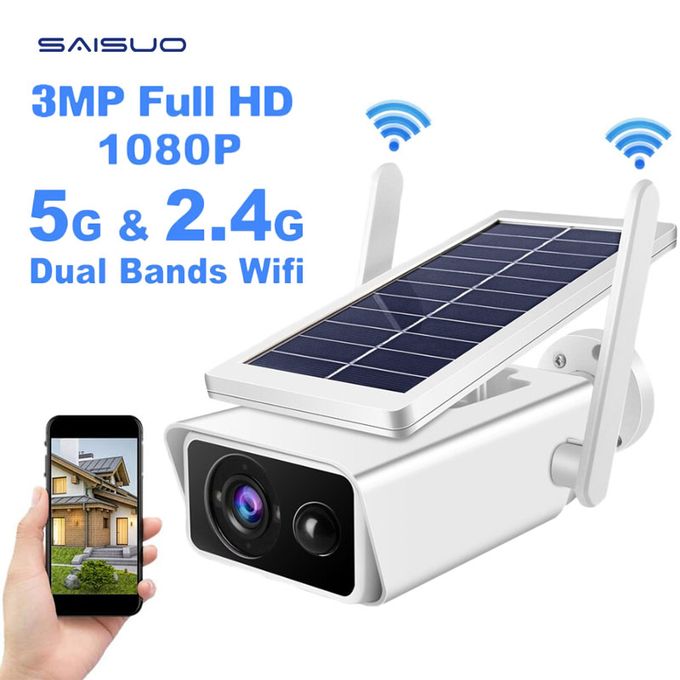 Caméra IP Solaire 1080P Extérieure IP66 étanche